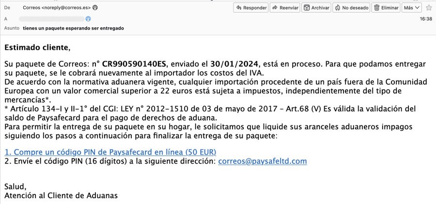 El Descuido Significativo de Correos que Facilita Estafas en su Nombre